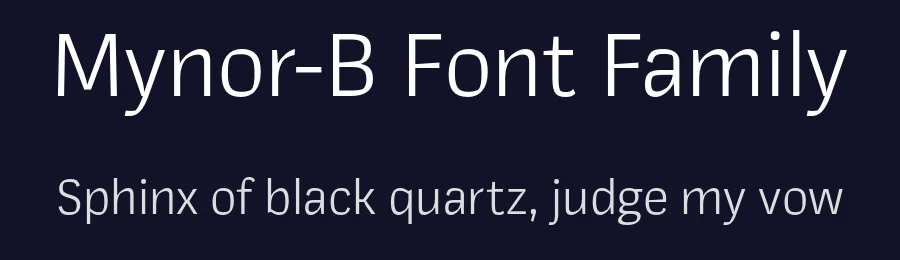 Mynor-B Font Family by The Northern Block — Decorative Font — thumbnail 2