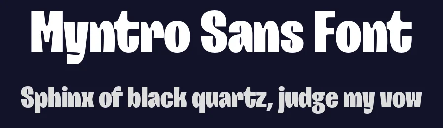 Myntro Sans Font by zarmatype — Decorative Font — thumbnail 2