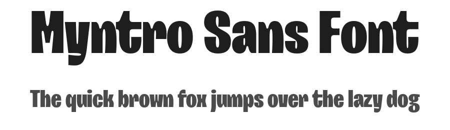 Myntro Sans Font by zarmatype — Decorative Font