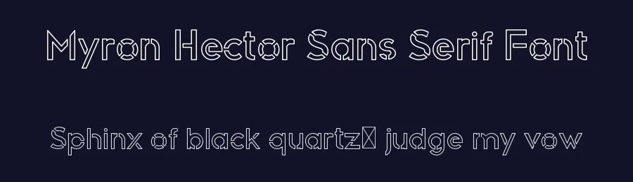 Myron Hector Sans Serif Font by edricstudio — Sans Serif Font — thumbnail 2