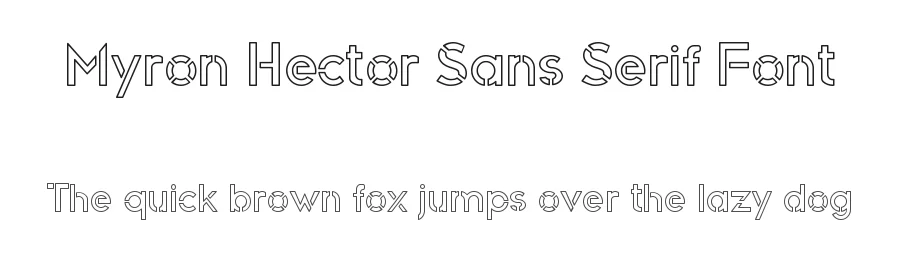 Myron Hector Sans Serif Font by edricstudio — Sans Serif Font