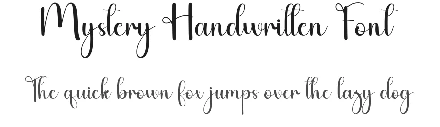 Mystery Handwritten Font by andikastudio — Script Handwritten Font