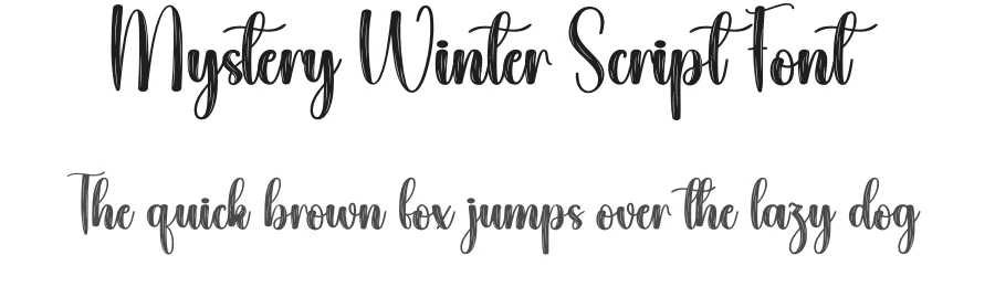 Mystery Winter Script Font by creativeletter — Script Handwritten Font