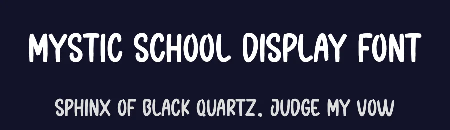 Mystic School Display Font by creativeletter — Display Font — thumbnail 2