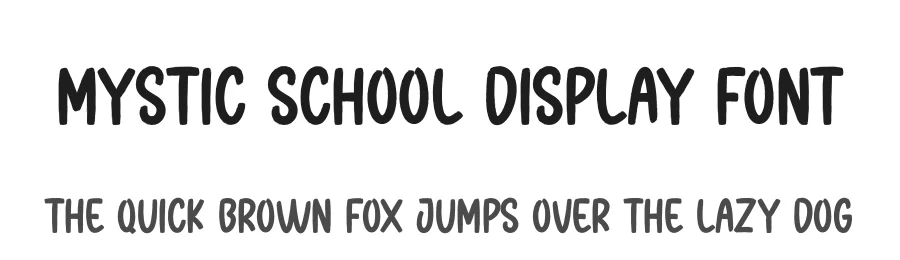Mystic School Display Font by creativeletter — Display Font