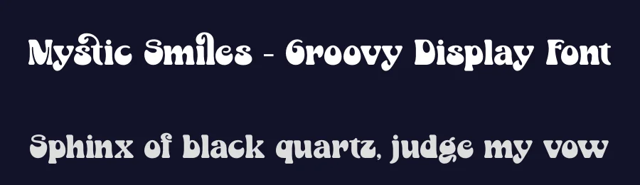 Mystic Smiles – Groovy Display Font by timelesstype.co — Display Font — thumbnail 2