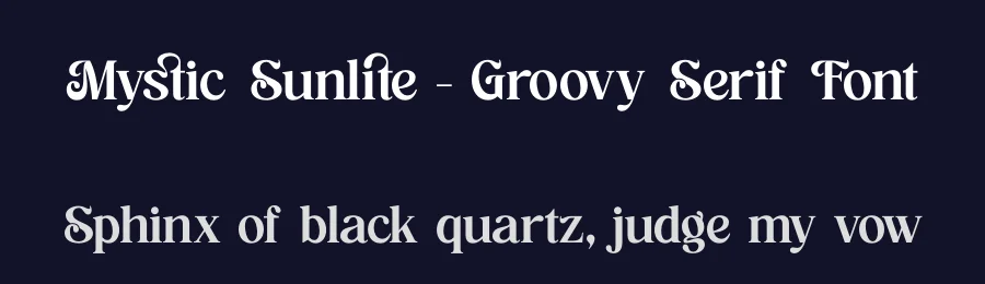Mystic Sunlite – Groovy Serif Font by timelesstype.co — Display Font — thumbnail 2