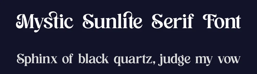 Mystic Sunlite Serif Font by timelesstype.co — Display Font — thumbnail 2