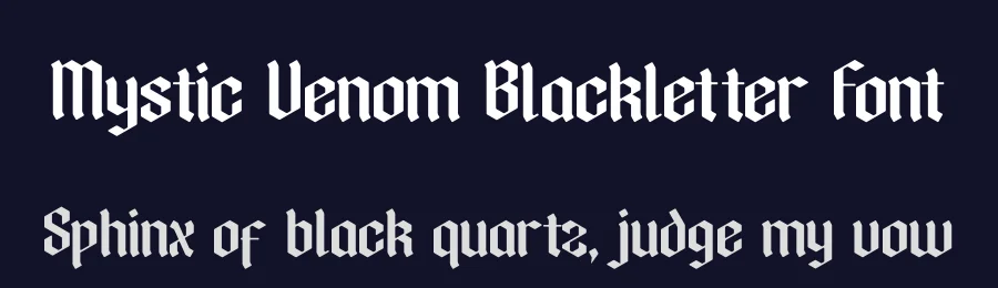 Mystic Venom Blackletter Font by timelesstype.co — Blackletter Font — thumbnail 2