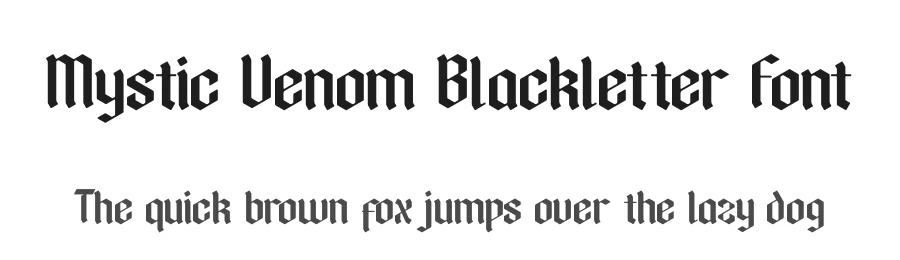 Mystic Venom Blackletter Font by timelesstype.co — Blackletter Font