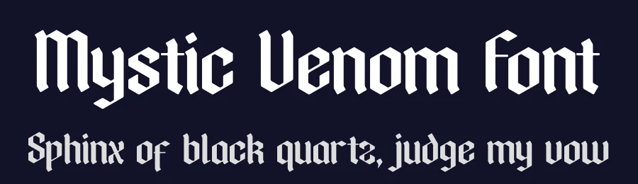 Mystic Venom Font by timelesstype.co — Blackletter Font — thumbnail 2