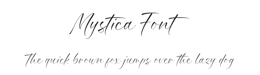 Mystica Font by AesthericaStudio — Script Handwritten Font