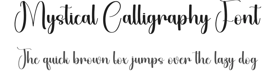 Mystical Calligraphy Font by creativeletter — Script Handwritten Font