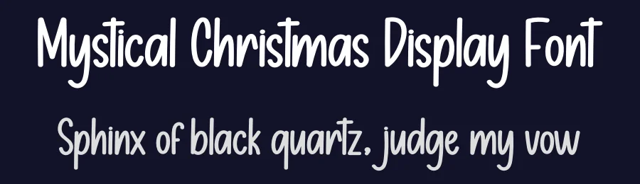 Mystical Christmas Display Font by creativeletter — Display Font — thumbnail 2