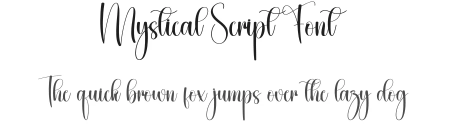 Mystical Script Font by creativeletter — Script Handwritten Font