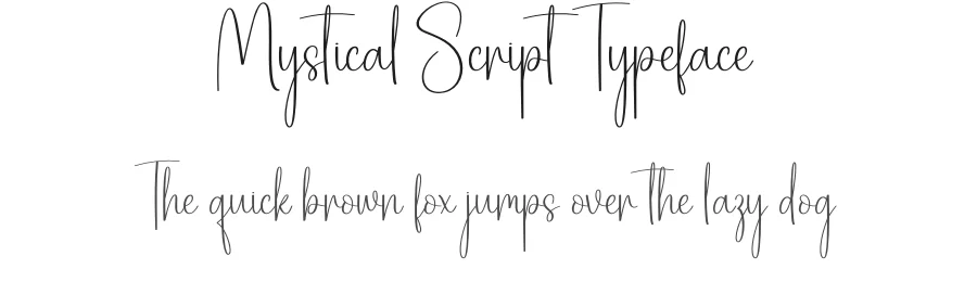 Mystical Script Typeface by creativeletter — Script Handwritten Font