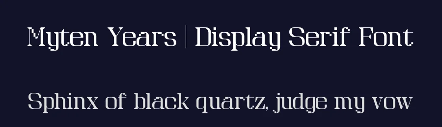 Myten Years | Display Serif Font by Gracetypestudio — Display Font — thumbnail 2