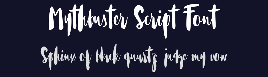 Mythbuster Script Font by Typeface — Script Handwritten Font — thumbnail 2