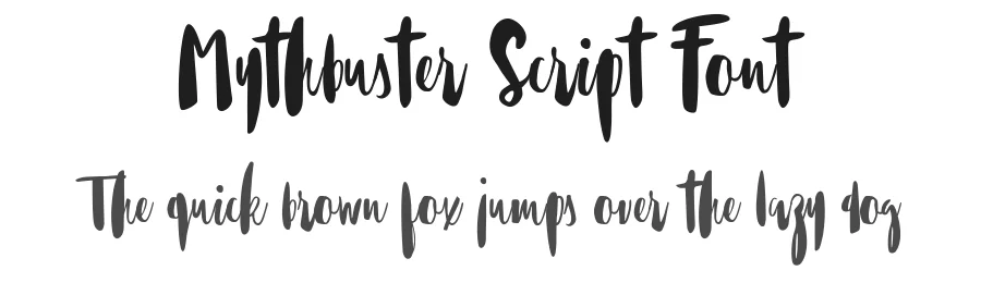 Mythbuster Script Font by Typeface — Script Handwritten Font