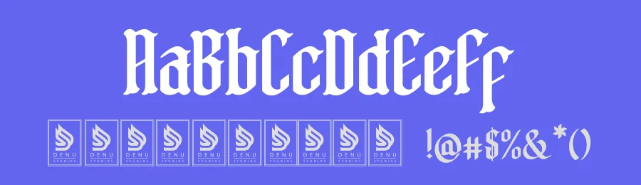Mythic Griffin | Blackletter Typeface by Denustudios — Blackletter Font — thumbnail 3