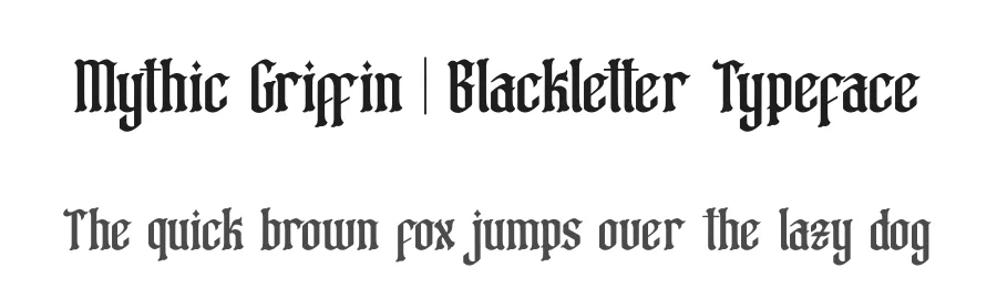 Mythic Griffin | Blackletter Typeface by Denustudios — Blackletter Font