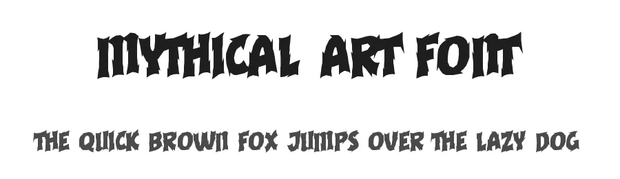 Mythical Art Font by noahtype — Display Font