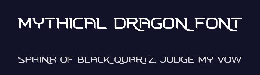 Mythical Dragon Font by UICreative — Sans Serif Font — thumbnail 2