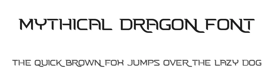 Mythical Dragon Font by UICreative — Sans Serif Font