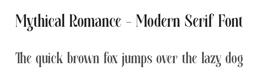 Mythical Romance – Modern Serif Font by timelesstype.co — Display Font