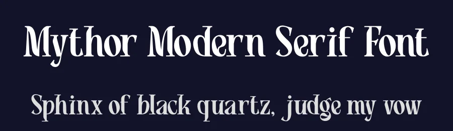 Mythor Modern Serif Font by PutraCetol Studio — Display Font — thumbnail 2