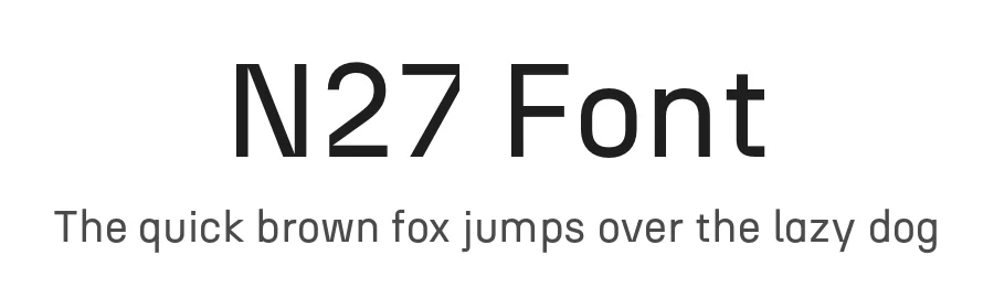 N27 Font by atipo — Sans Serif Font