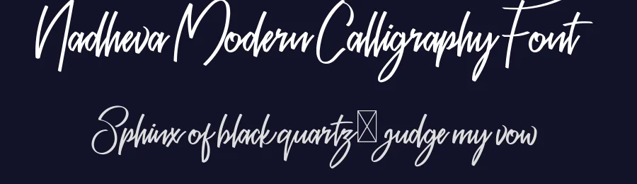 Nadheva Modern Calligraphy Font by edricstudio — Script Handwritten Font — thumbnail 2