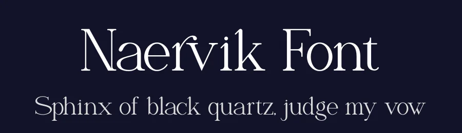 Naervik Font by Denustudios — Display Font — thumbnail 2