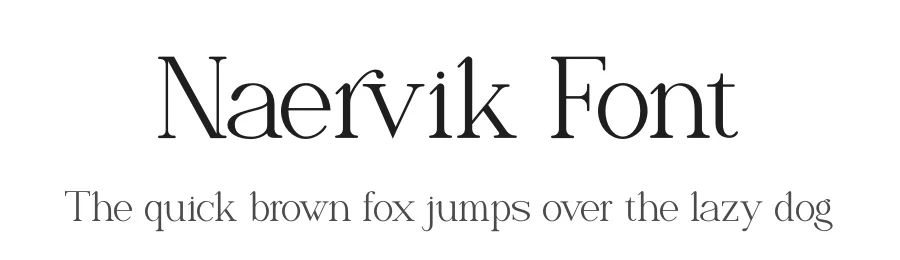 Naervik Font by Denustudios — Display Font