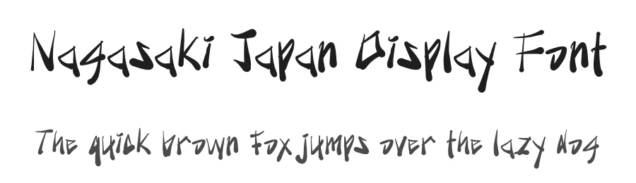 Nagasaki Japan Display Font by Yoga Letter — Script Handwritten Font