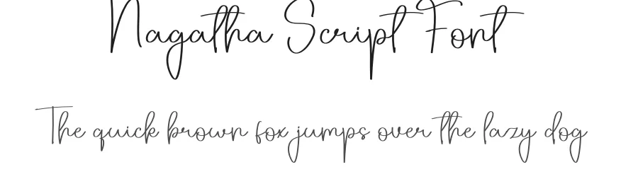 Nagatha Script Font by creativeletter — Script Handwritten Font