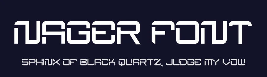 Nager Font by hayoyuka8 — Display Font — thumbnail 2