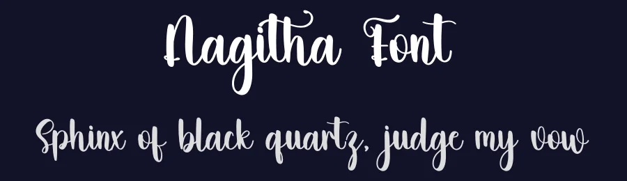 Nagitha Font by freshtypeink — Script Handwritten Font — thumbnail 2