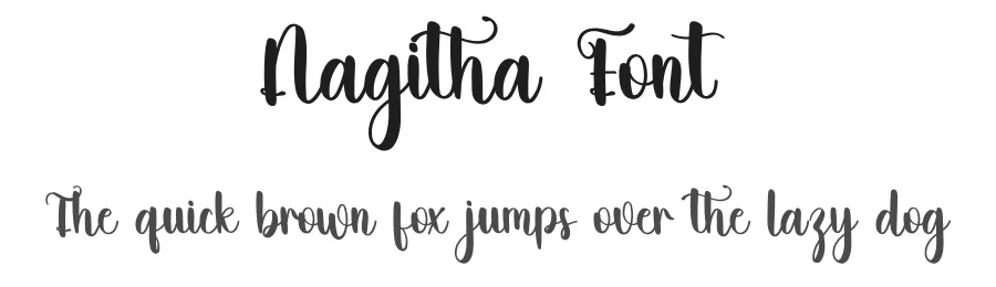 Nagitha Font by freshtypeink — Script Handwritten Font