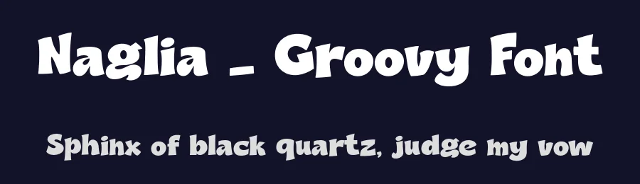 Naglia – Groovy Font by vultype — Display Font — thumbnail 2