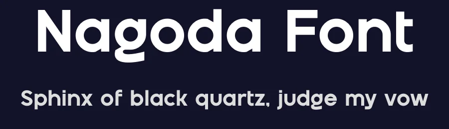 Nagoda Font by Bagerich Type Foundry — Sans Serif Font — thumbnail 2