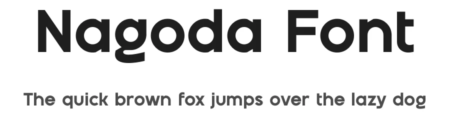 Nagoda Font by Bagerich Type Foundry β Sans Serif Font