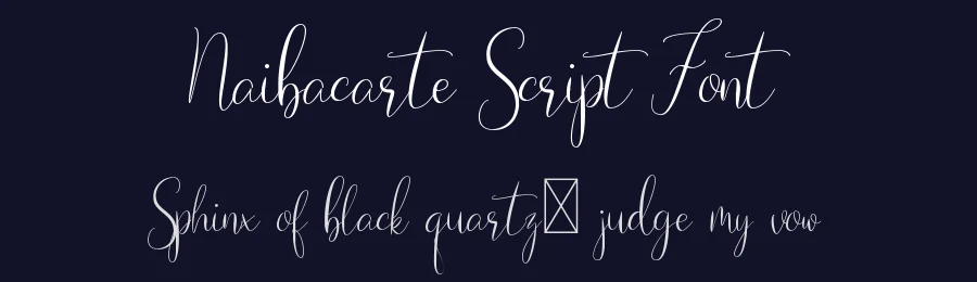 Naibacarte Script Font by Nirmana Visual — Script Handwritten Font — thumbnail 2