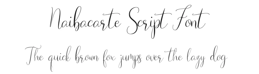 Naibacarte Script Font by Nirmana Visual — Script Handwritten Font