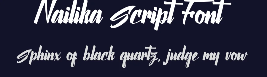 Nailika Script Font by Typeface — Script Handwritten Font — thumbnail 2