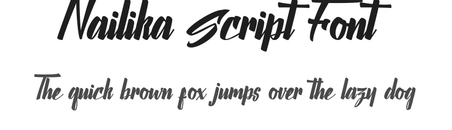 Nailika Script Font by Typeface — Script Handwritten Font