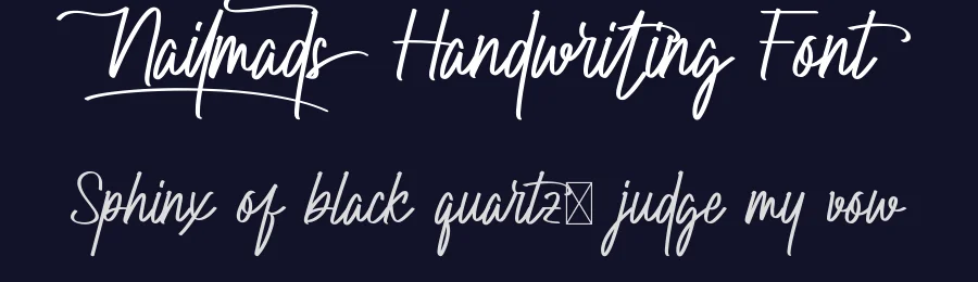 Nailmads Handwriting Font by nihstudio — Script Handwritten Font — thumbnail 2