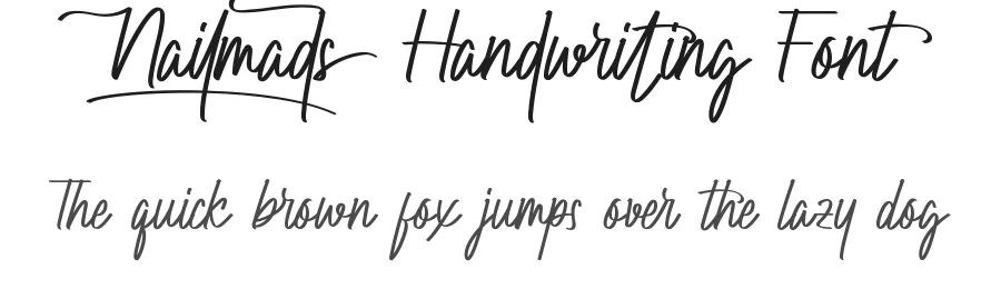 Nailmads Handwriting Font by nihstudio — Script Handwritten Font