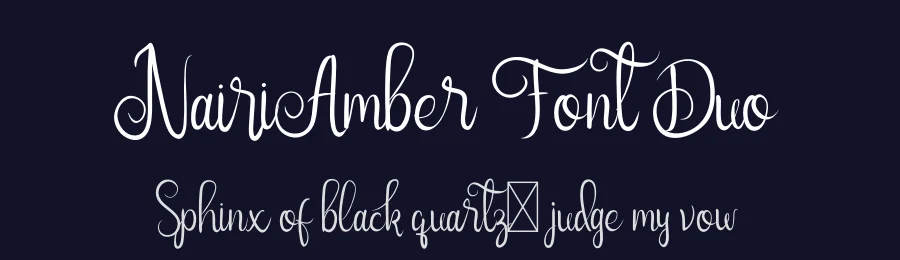 NairiAmber Font Duo by edricstudio — Script Handwritten Font — thumbnail 2