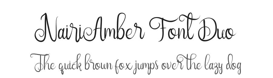 NairiAmber Font Duo by edricstudio — Script Handwritten Font